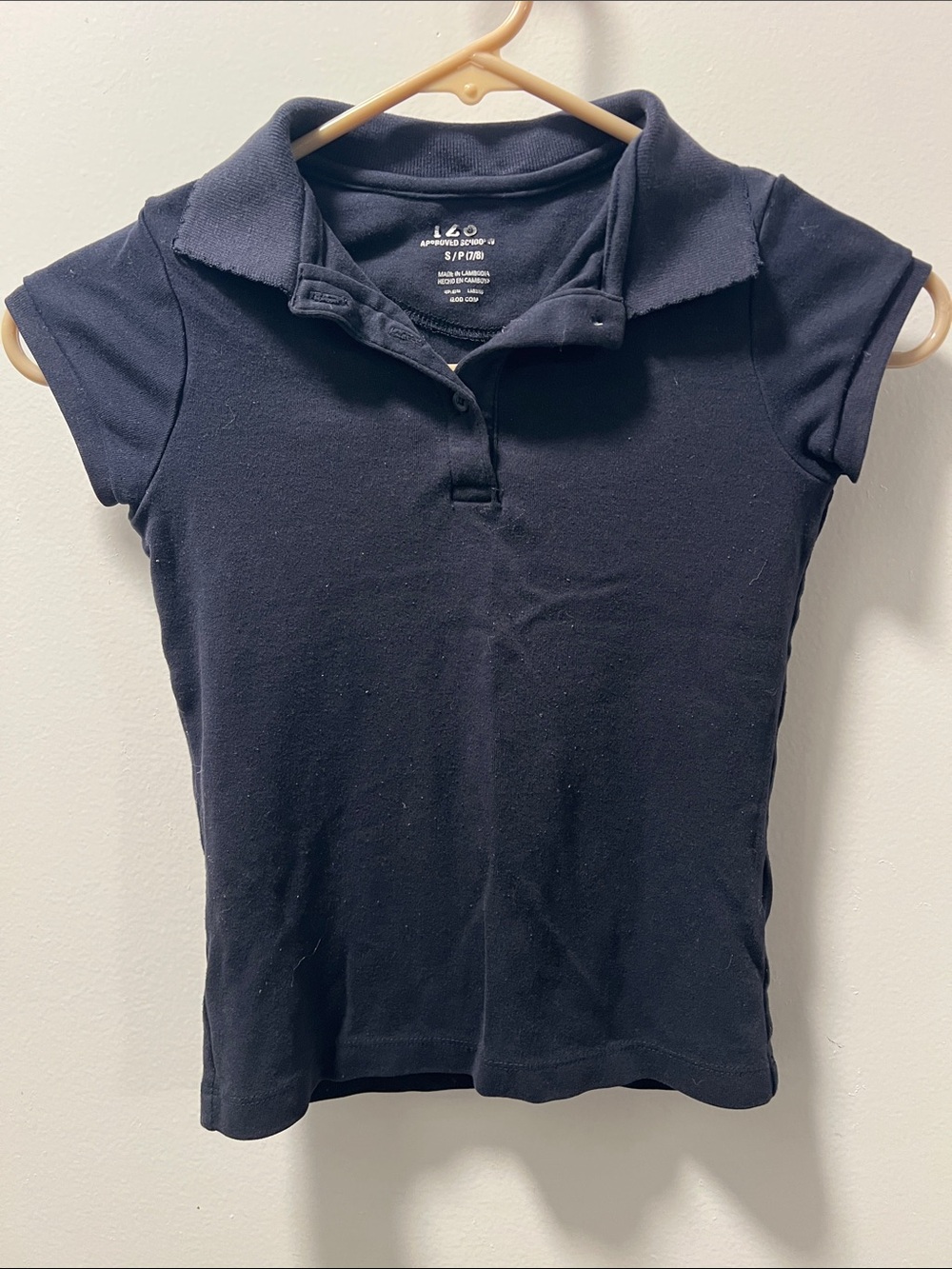 Old Navy Navy Short-Sleeve Girls Polo